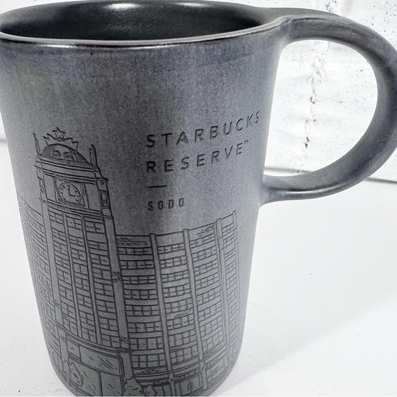 STARBUCKS RESERVE Roastery 2019 Sodo Seattle Grey Ceramic Collectible Mug - Picture 3 of 6